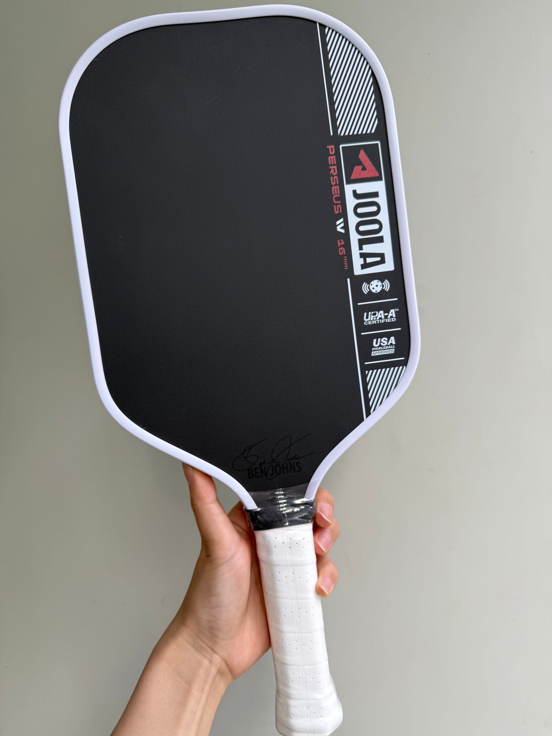 JOOLA BEN JOHNS PERSEUS PRO IV 16MM Pickleball Paddles T700 Carbon Fiber Increased Power Feel Fully Encased Sweet Spot
