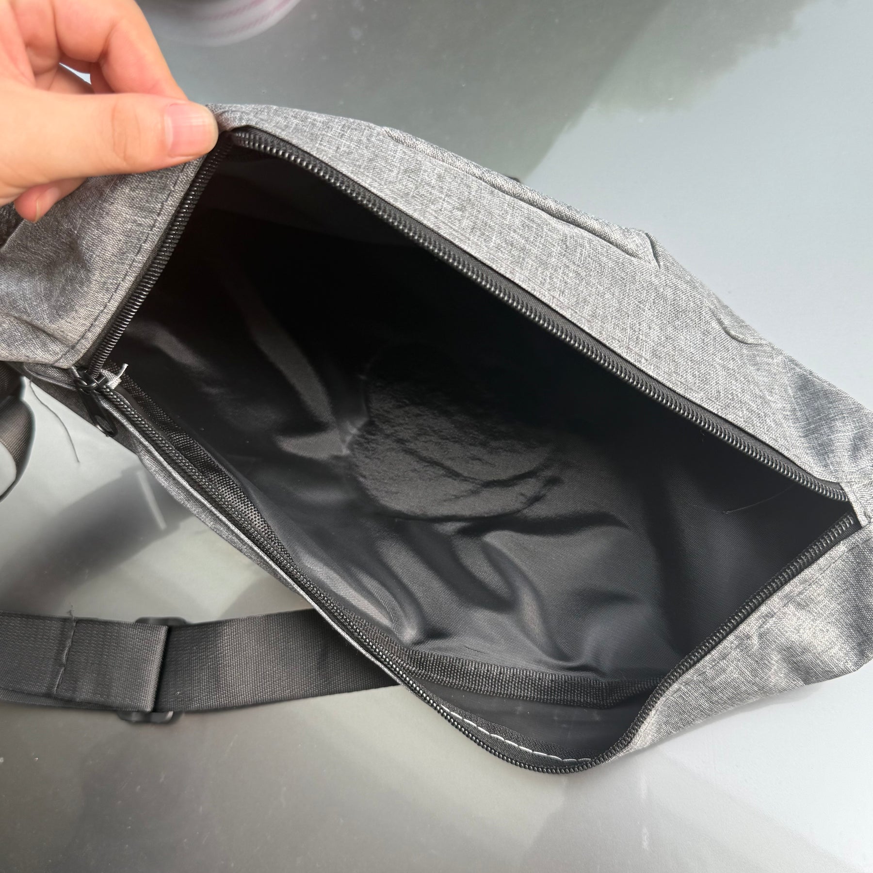 JOOLA Pick Racquet Cover Basic Anti Collision with Zipper Black High Elasticity Simple Protective Cover