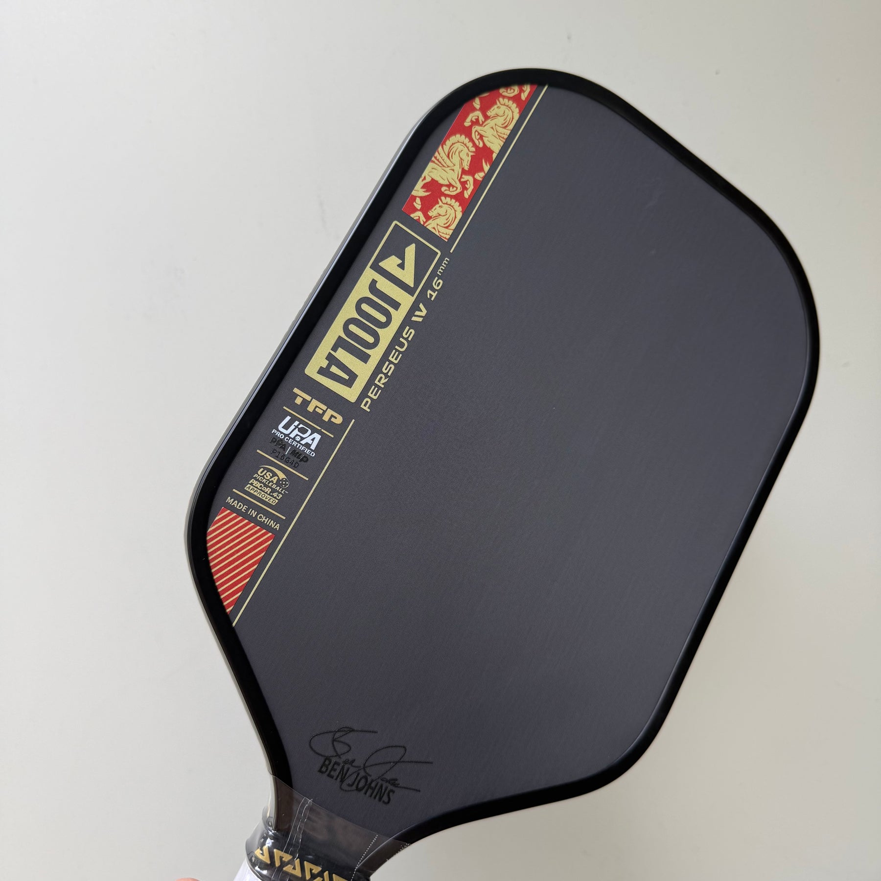 JOOLA Horse Year Collaboration 16mm Carbon Fiber Material, UPA Certified Professional Competition Grade Pick Racet from the United States