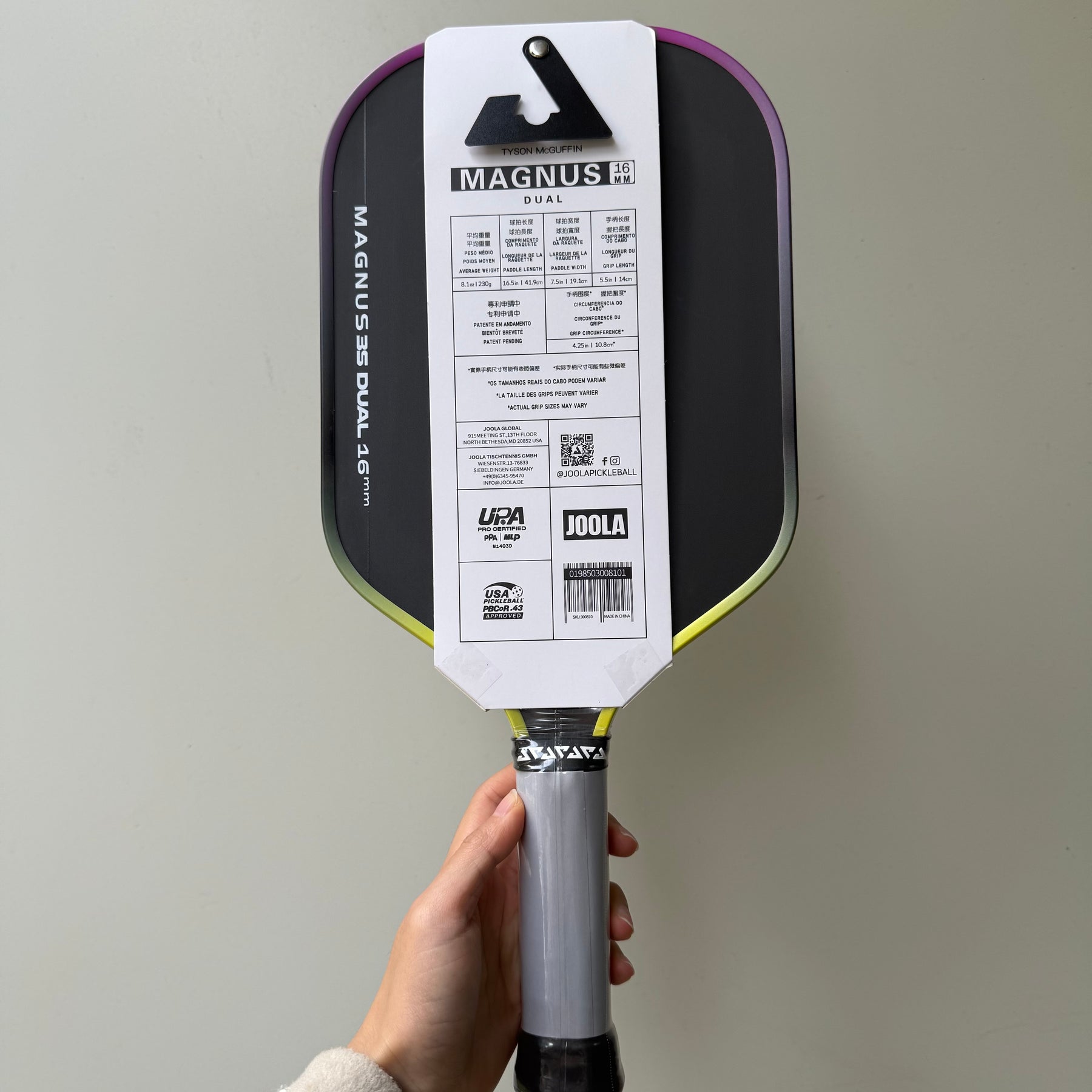 JOOLA 3S Mangus Dual Pickleball Paddles 16MM Professional Thermoform Gen 4