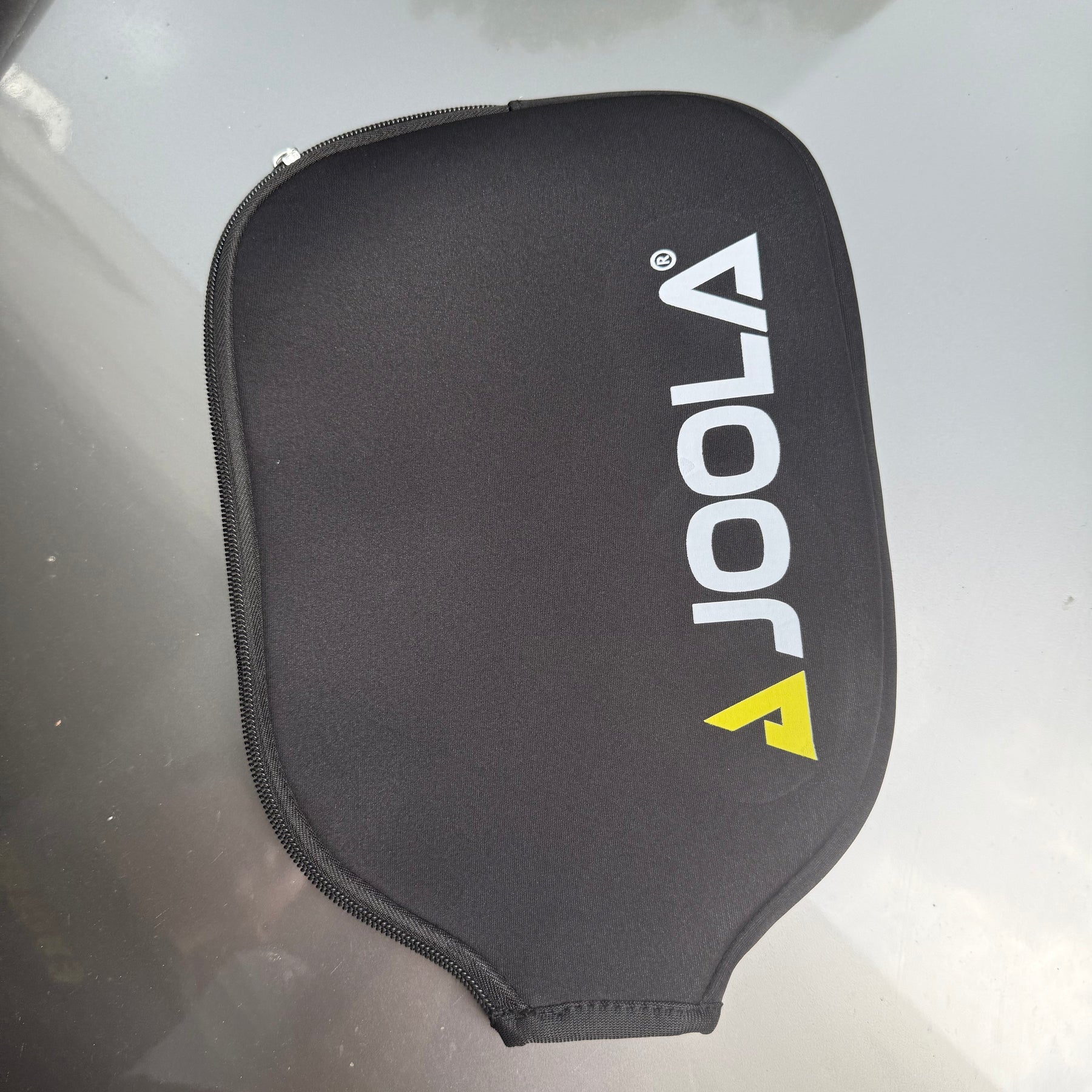 JOOLA Pick Racquet Cover Basic Anti Collision with Zipper Black High Elasticity Simple Protective Cover