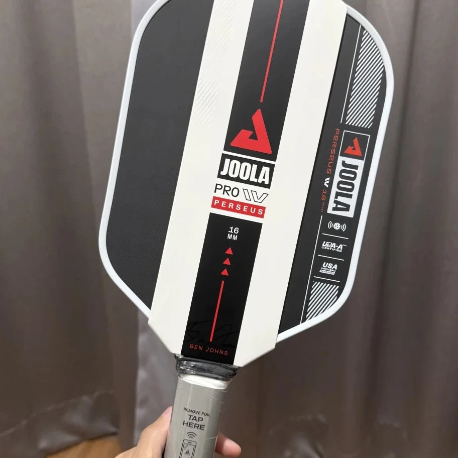JOOLA BEN JOHNS PERSEUS PRO IV 16MM Pickleball Paddles T700 Carbon Fiber Increased Power Feel Fully Encased Sweet Spot