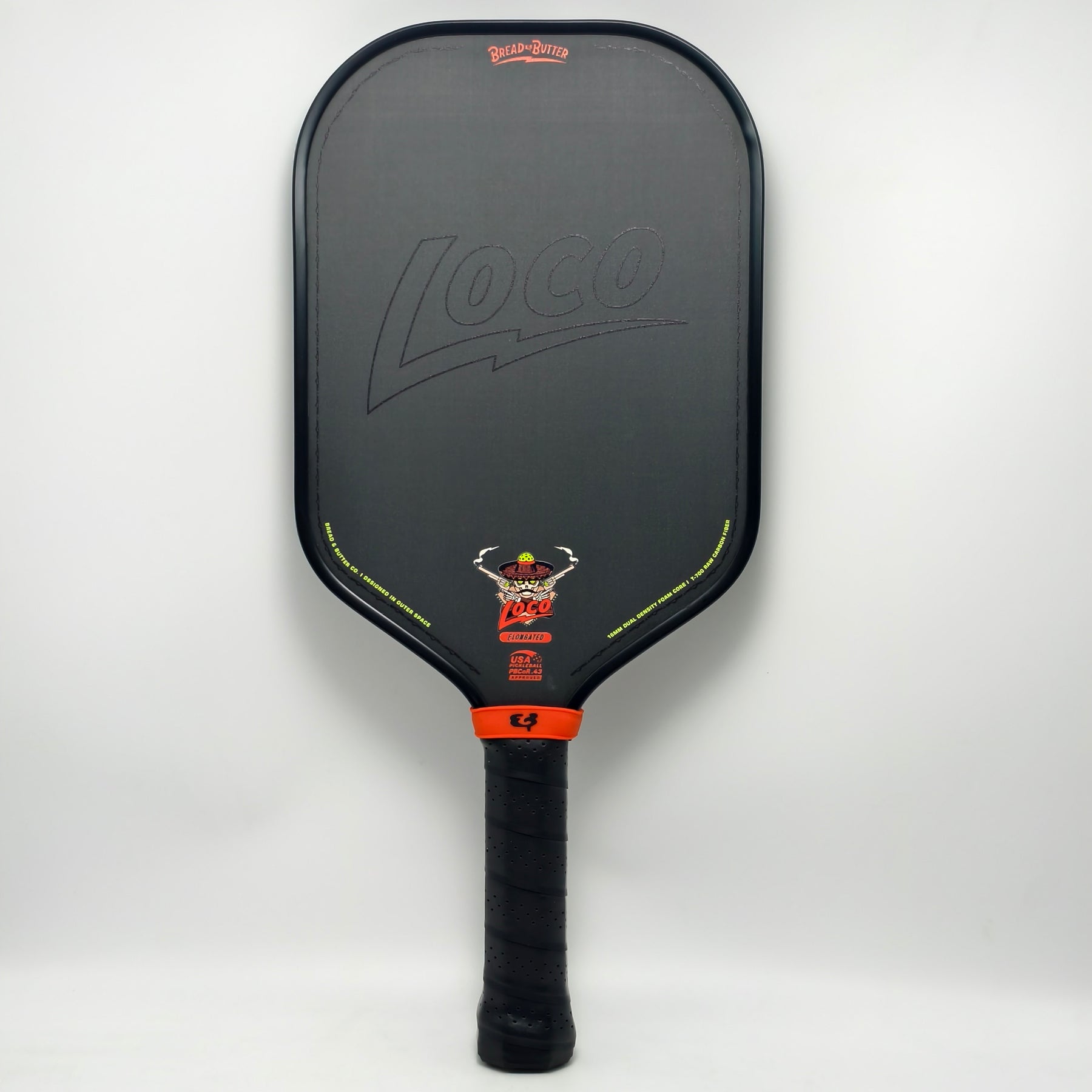 The Loco 16mm Pickleball Paddle- Elongated (No Cover)