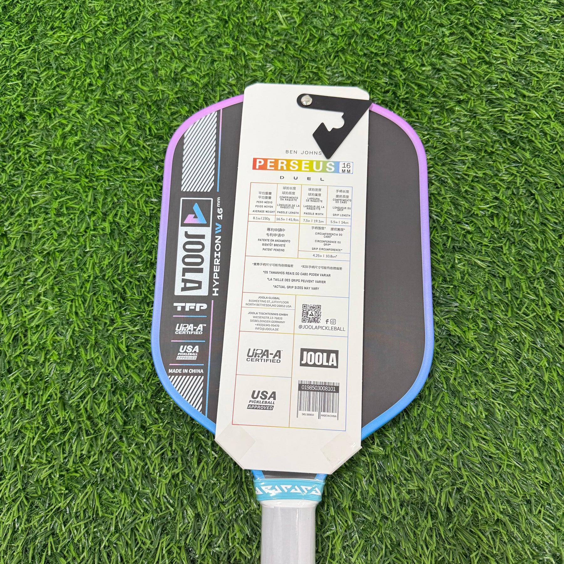 JOOLA Summer European New Product, Ben Johns Same Style, 16mm Carbon Fiber Material, UPA Certified Professional Competition Grade Pick Racet from the United States.