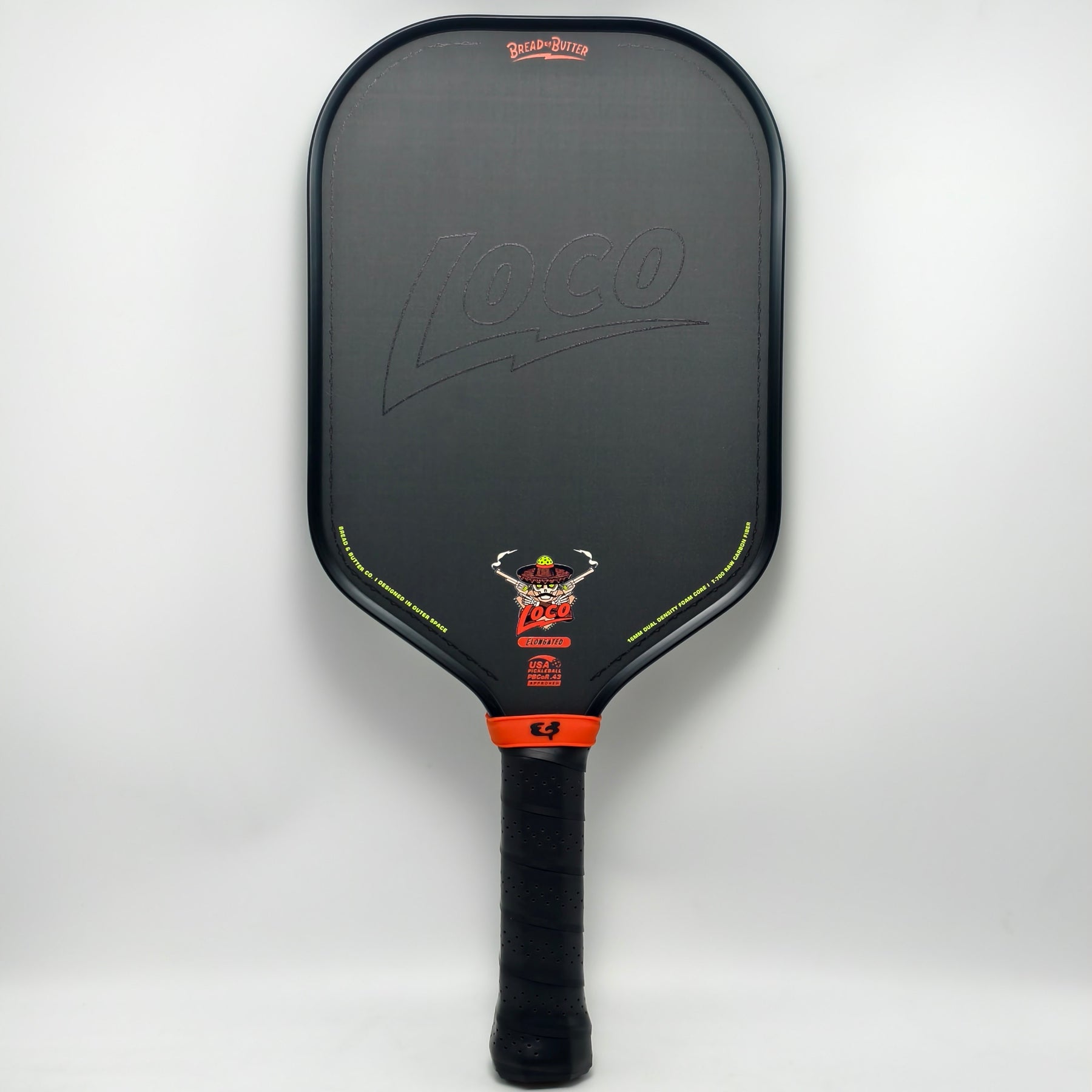 The Loco 16mm Pickleball Paddle- Elongated (No Cover)