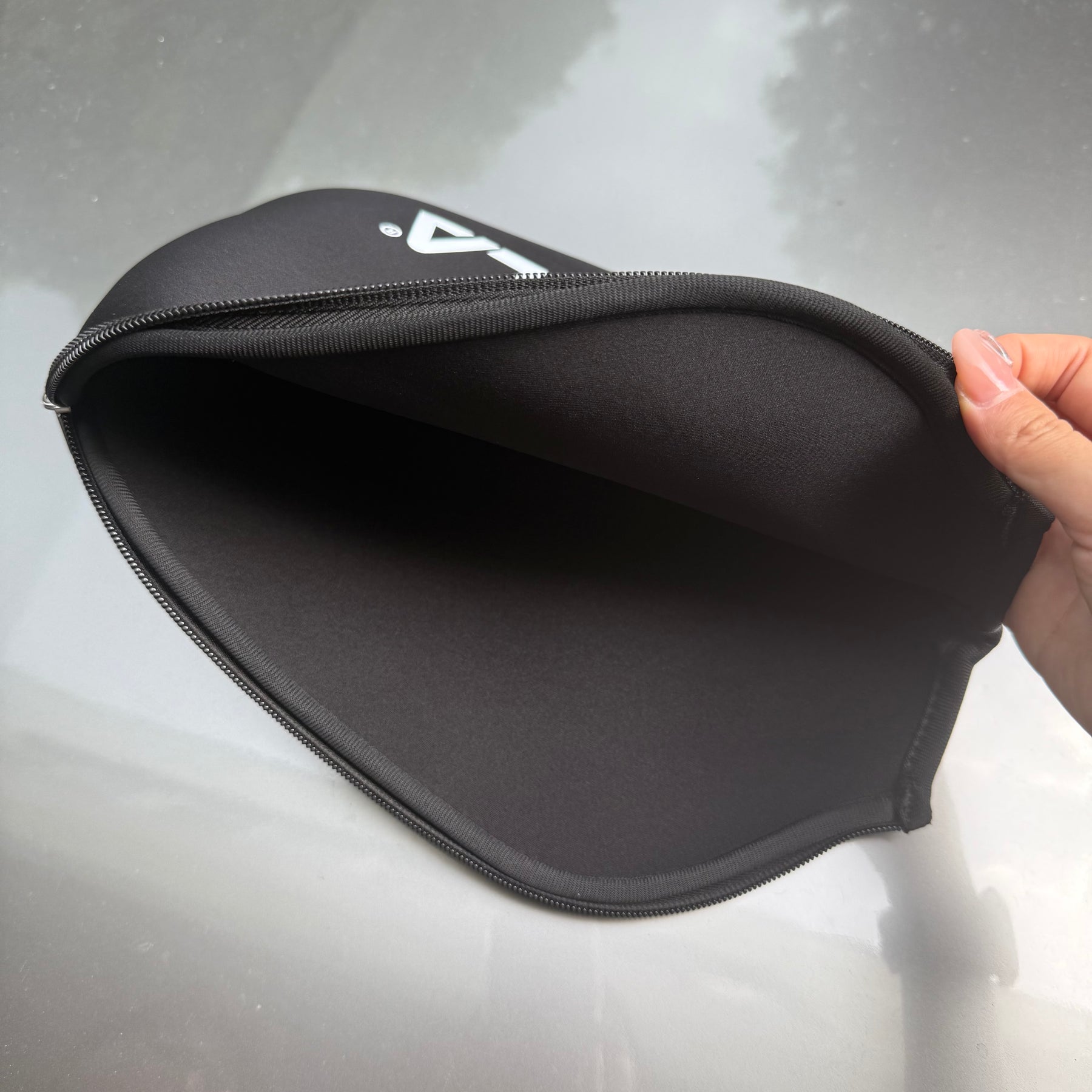 JOOLA Pick Racquet Cover Basic Anti Collision with Zipper Black High Elasticity Simple Protective Cover