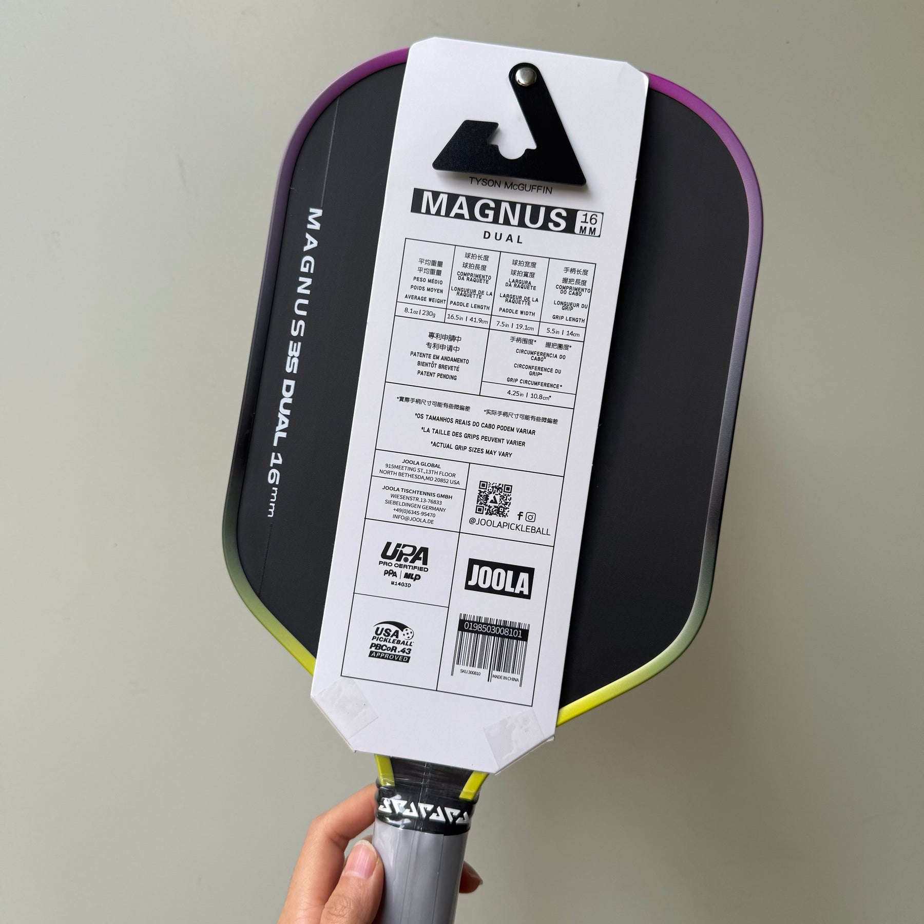 JOOLA 3S Mangus Dual Pickleball Paddles 16MM Professional Thermoform Gen 4