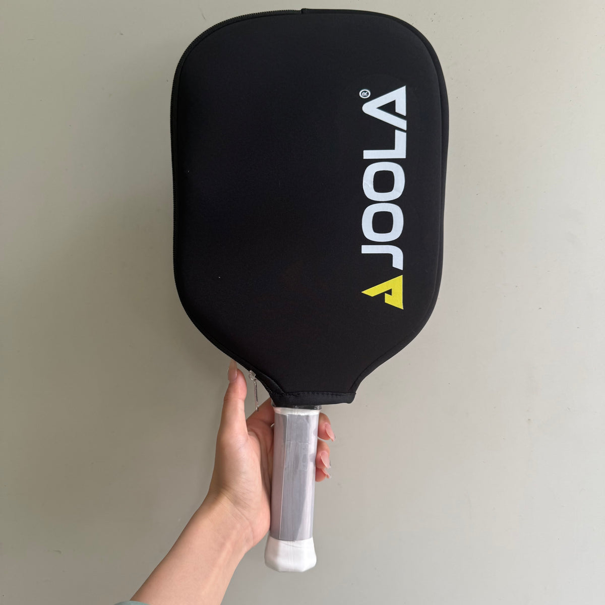 JOOLA Pick Racquet Cover Basic Anti Collision with Zipper Black High Elasticity Simple Protective Cover