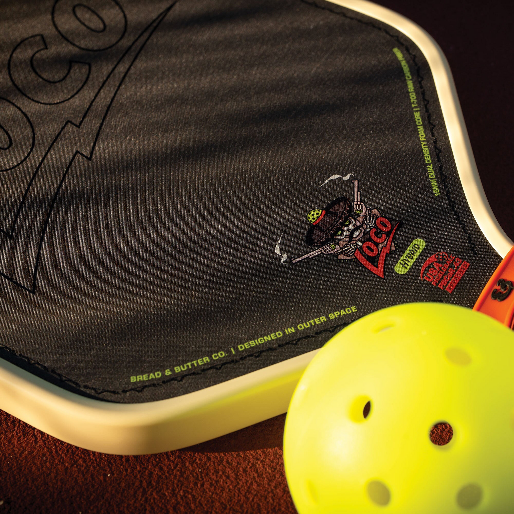 The Loco 16mm Pickleball Paddle- Hybrid (No Cover)