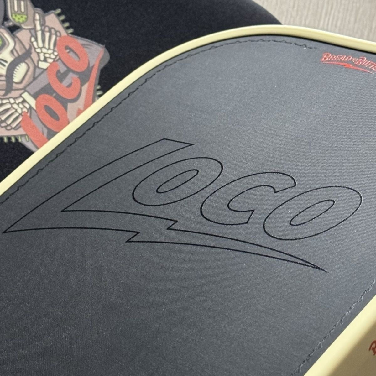 2026 Bread & Butter Loco Elongated Hot-pressed 16mm professional pick racket (flat head) (Light yellow)