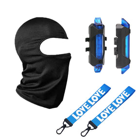 JAUPTO Cyberpunk Mask Helmet , LED Light Futuristic Techwear Mask,Sci-Fi Black Full-Face Cyberpunk Mask Costume Accessory